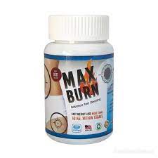 "Max Burn Advanced Fat Slimming Capsules" alt text could be: "A bottle of Max Burn Advanced Fat Slimming Capsules, clinically proven for weight loss."