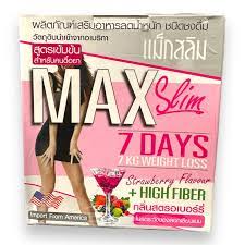 Max Slim 7 Days - Strawberry Flavor + High Fiber Drink