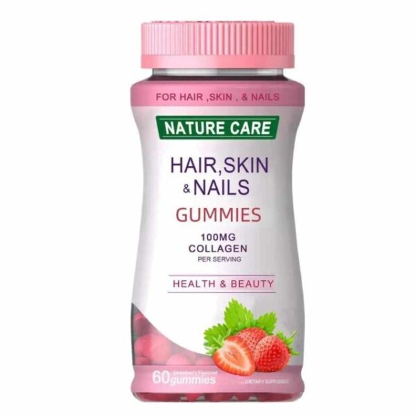 Multivitamin Collagen Strawberry Flavor Vitamin Biotin Vitamins Gummies Hair Skin Nail Growth Gummy