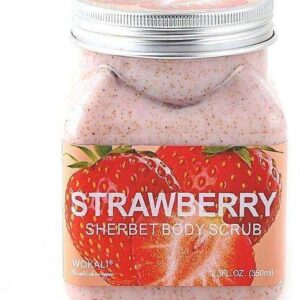 Wokali Sherbet Strawberry Body Scrub of Deep Cleaning - 350ml