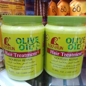 ROUSHUN Olive Hair Treatment olive oil nourish repair hair mask 1000ml moisturizing gently cleanses and neutralizes