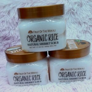 Wokali 600G ORGANIC RICE Body Scrub of Deep Cleaning, Moisturizing, Softening